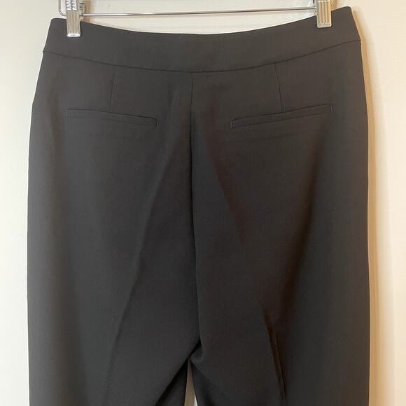 J.Crew Factory Crepe Straight Leg Cropped Pant Office RTO Date CG401 Black T4 - Picture 8 of 14